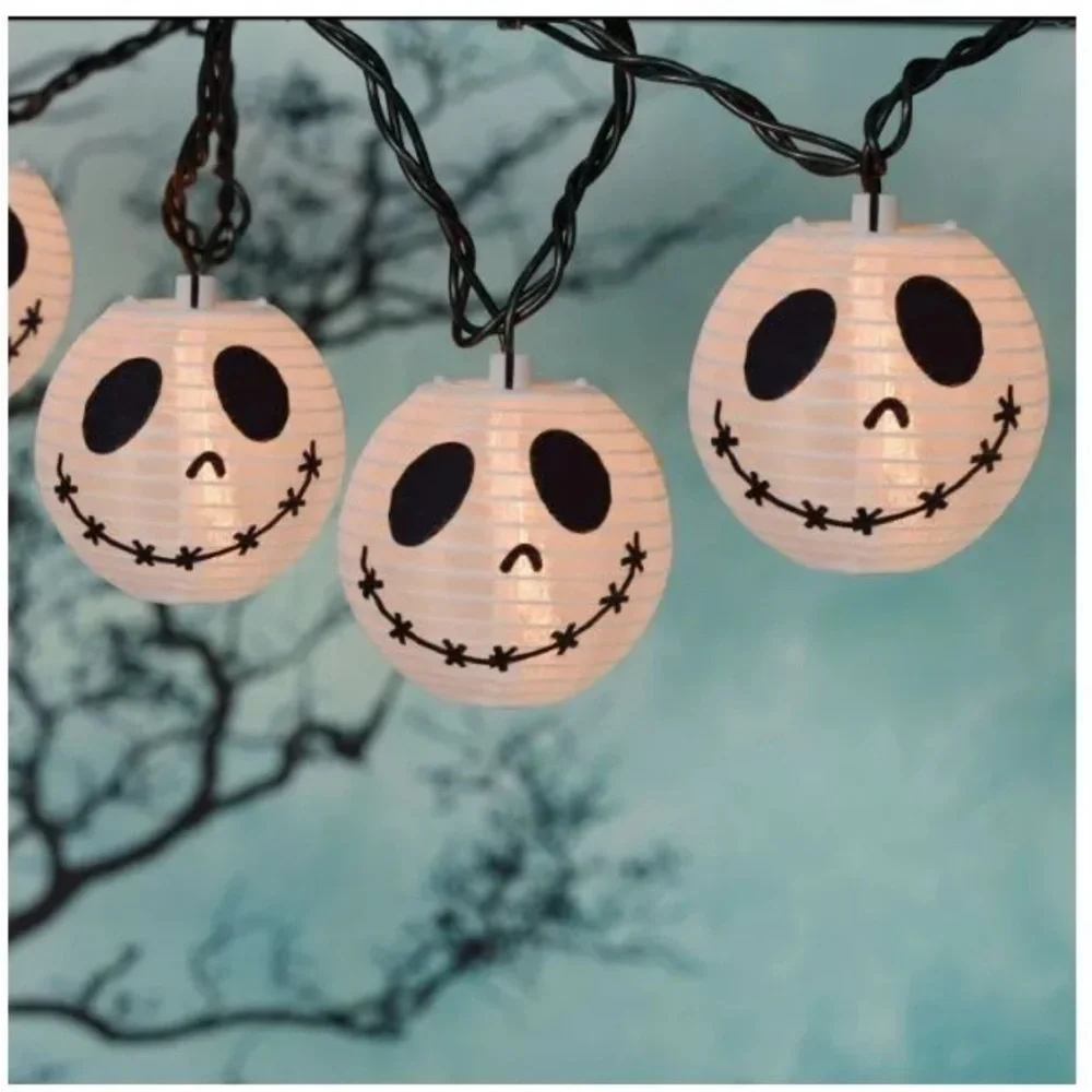 Disneys Jack Skellington jack-o lantern String Lights NEW